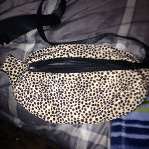 Leopard print fanny bag
